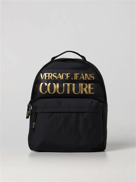 versace jean couture backpack|Versace Jeans men's backpack.